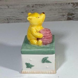 Winnie The Pooh Ceramic Trinket Box—Disney by Charpente Classic 3” Tall